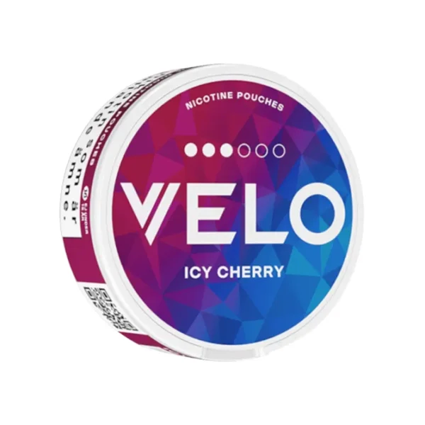 VELO Icy Cherry 8mg can right angle view