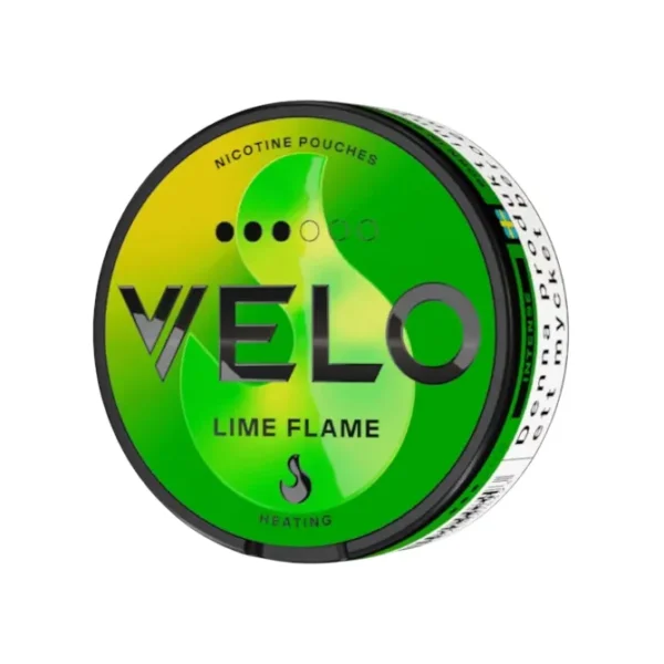 velo-lime-flame-8mg-sweden-angle-left VELO Lime Flame 8mg can left angle view