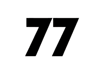 Official 77 nicotine pouches brand logo on CanPouch Canada online store.