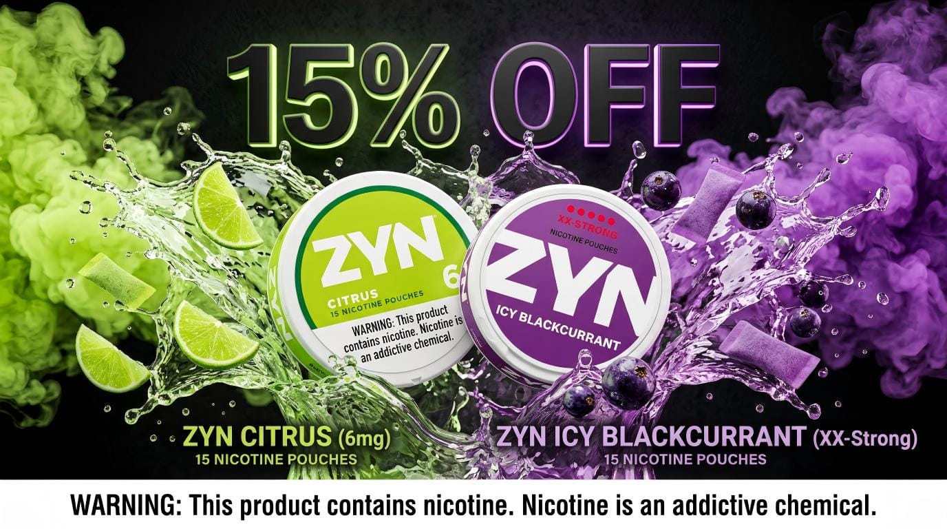 ZYN & VELO nicotine pouches summer deals Canada. Massive restock. Wholesale nicotine pouches with fast shipping.
