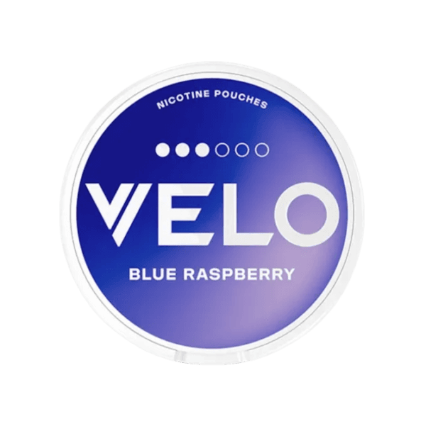 VELO Blue Raspberry 8mg Swedish market nicotine pouches