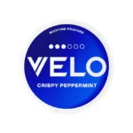 VELO Crispy Peppermint Mini 8mg Swedish market nicotine pouches