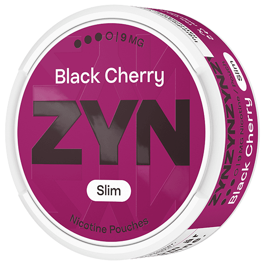 ZYN Black Cherry 9mg can angle view