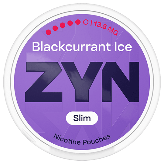 ZYN Blackcurrant Ice 13.5mg Swedish market nicotine pouches