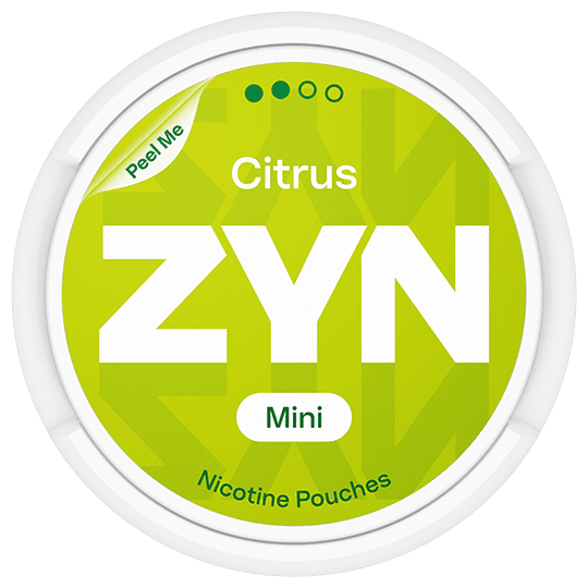 ZYN Citrus Mini 3mg Swedish market nicotine pouches