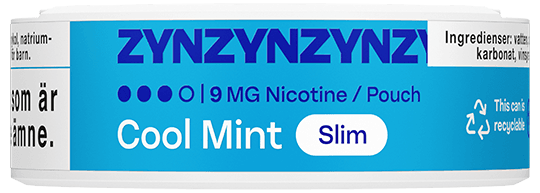 ZYN Cool Mint 9mg can label