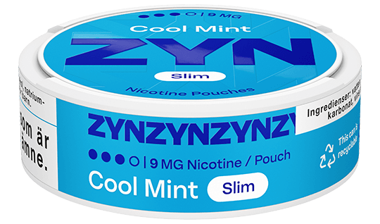 ZYN Cool Mint 9mg can side view