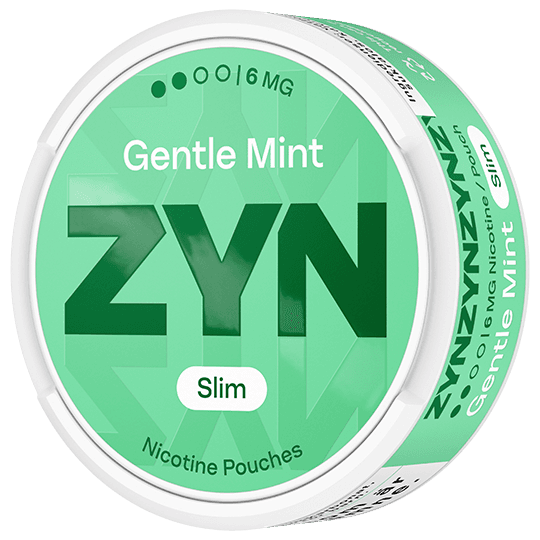 ZYN Gentle Mint 6mg can angle view