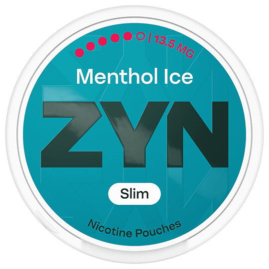 ZYN Menthol Ice 13.5mg Swedish market nicotine pouches