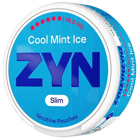 ZYN Cool Mint Ice 16.5mg nicotine pouches Sweden angle right