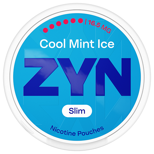 ZYN Cool Mint Ice 16.5mg nicotine pouches Sweden front